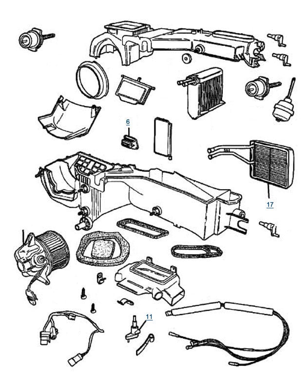 Jeep Wrangler Tj Air Conditioning Parts