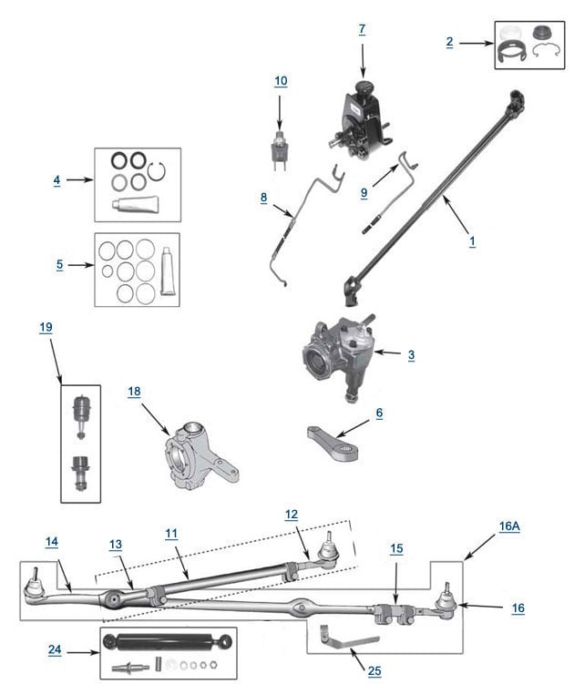YJ Wrangler Replacement Steering - 4 Wheel Parts jeeps for ignition wiring diagrams 1989 free download 