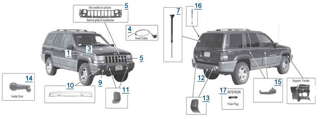 Jeep Grand Cherokee Parts Diagram