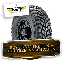 Buy 3 Tires and Get the 4th One Free
