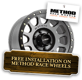 Free Installation On Method Race Wheels
