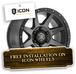 Free Installation with Purchase of Select ICON Wheels
