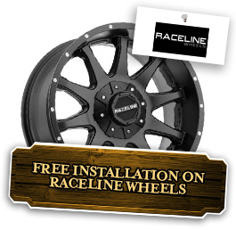Free Installation On Select Raceline Wheels