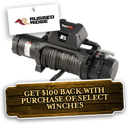 Save Up To $100 On Rugged Ridge Winches