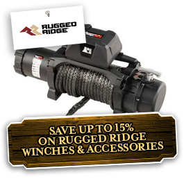 Save 15% On Select Rugged Ridge Winches