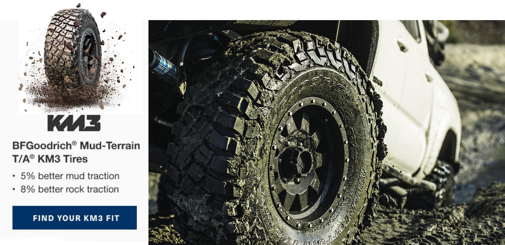 Shop All-New BFG Mud-Terrain KM3 Tires