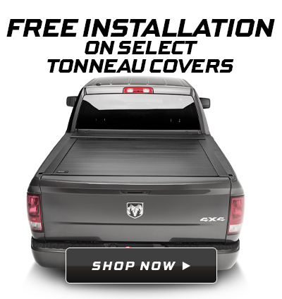 Free installation on select Tonneau Covers