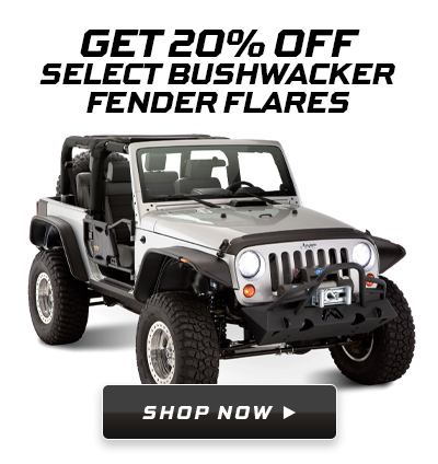 20% off Select Bushwacker Fender Flares 