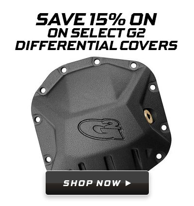 Save 15% on select G2 differential covers