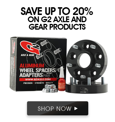 Save 20% on select G2 wheel spacers