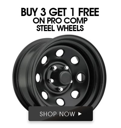 Pro Comp Steel Wheels Buy 3 Get 1 Free