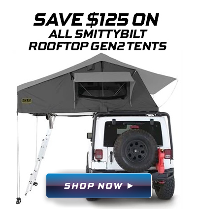 Save $125 on all Gen2 Rooftop Tents