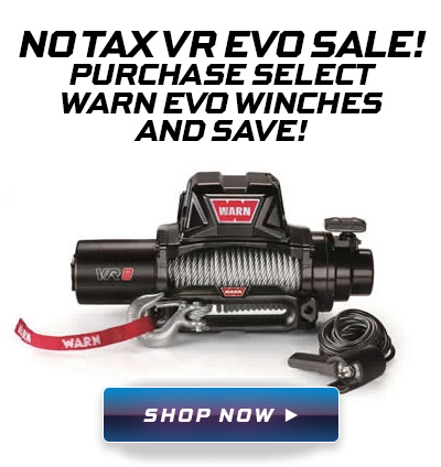 No Sales Tax on Select Warn VR EVO Winches!