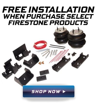 Free installation on qualifying Firestone products
