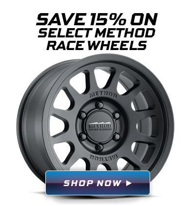 Save 15% On Select Method Race Wheels