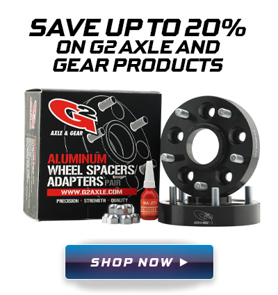 Save 20% on select G2 wheel spacers