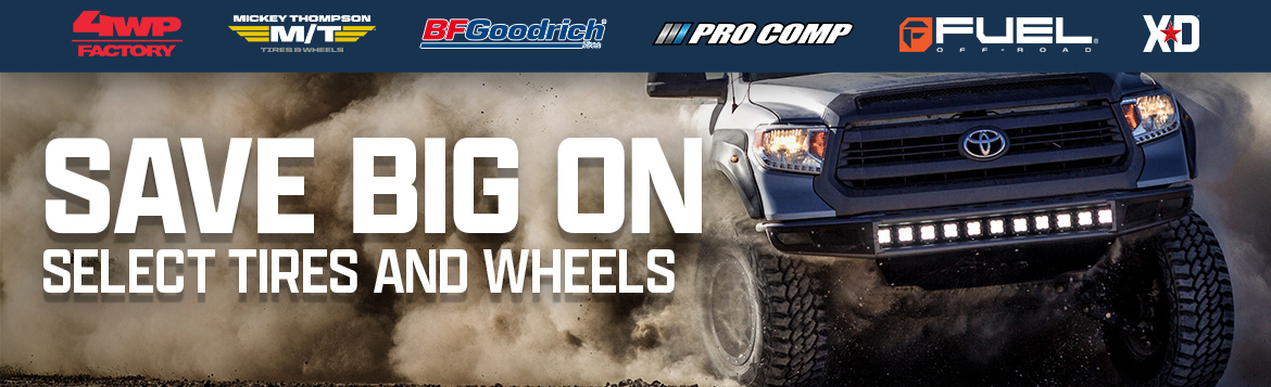 Save up to $350 on Select Tires and Wheels