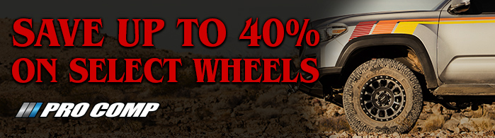 Save up to 75% on select 4wp factory & pro comp wheels