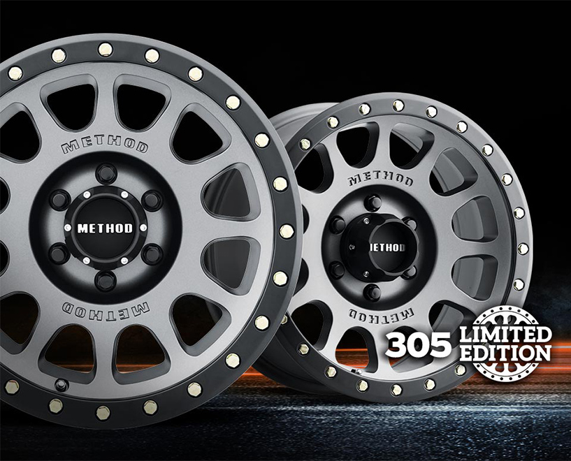 Method 305 with All-New Exclusive Titanium Finish, Exclusively at 4 Wheel Parts