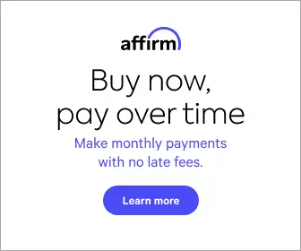 Affirm financing - buy now pay over time