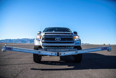 2014 Toyota Tundra sporting Pro Comp suspension passes FMVSS test