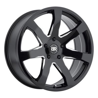 Black Rhino Mozambique Gloss Black with Milled Spokes Wheels