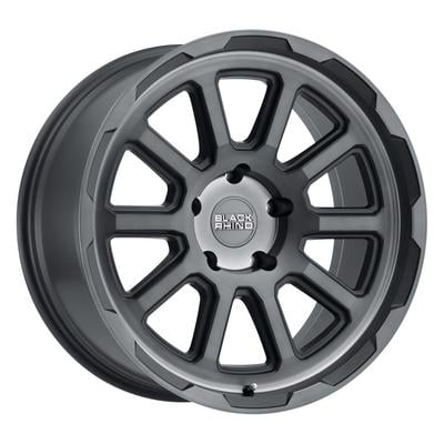 20 x 9. inches /8 x 170 mm, 12 mm Offset Black Rhino TAUPO Wheel with Painted Finish 