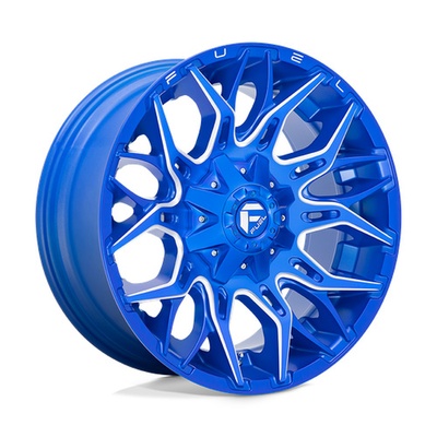 FUEL Off-Road D770 Twitch Anodized Blue Milled Wheels