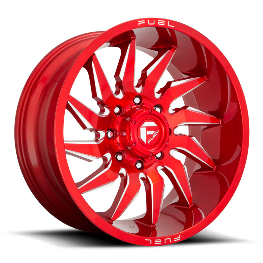 FUEL Off-Road Saber D745 Red / Milled Wheels