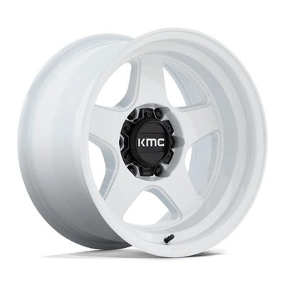 KMC KM728 Lobo Gloss White Wheels