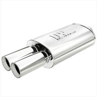 MAGNAFLOW UNIVERSAL MUFFLER 12267 5" x 8" OVAL STAINLESS 2.5" IN/ 2.5"/3" OUT