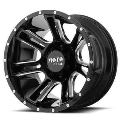 Moto Metal MO982 Gloss Black Milled Wheels