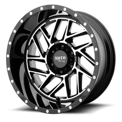 Moto Metal MO985 Breakout Series Gloss Black Machined Wheels