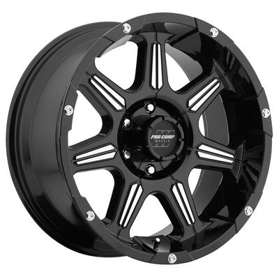 Pro Comp 51 Series District Gloss Black Machined Alloy Wheels