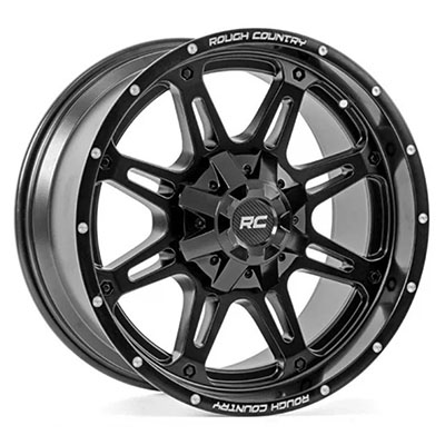 Rough Country Series 94 Black / Milled Wheels