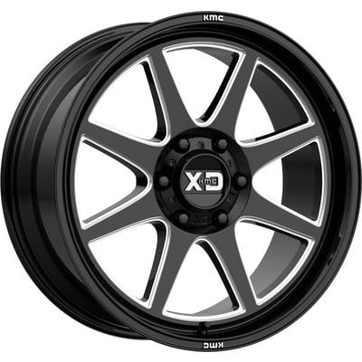 XD Wheels XD844 Pike Gloss Black Milled Wheels