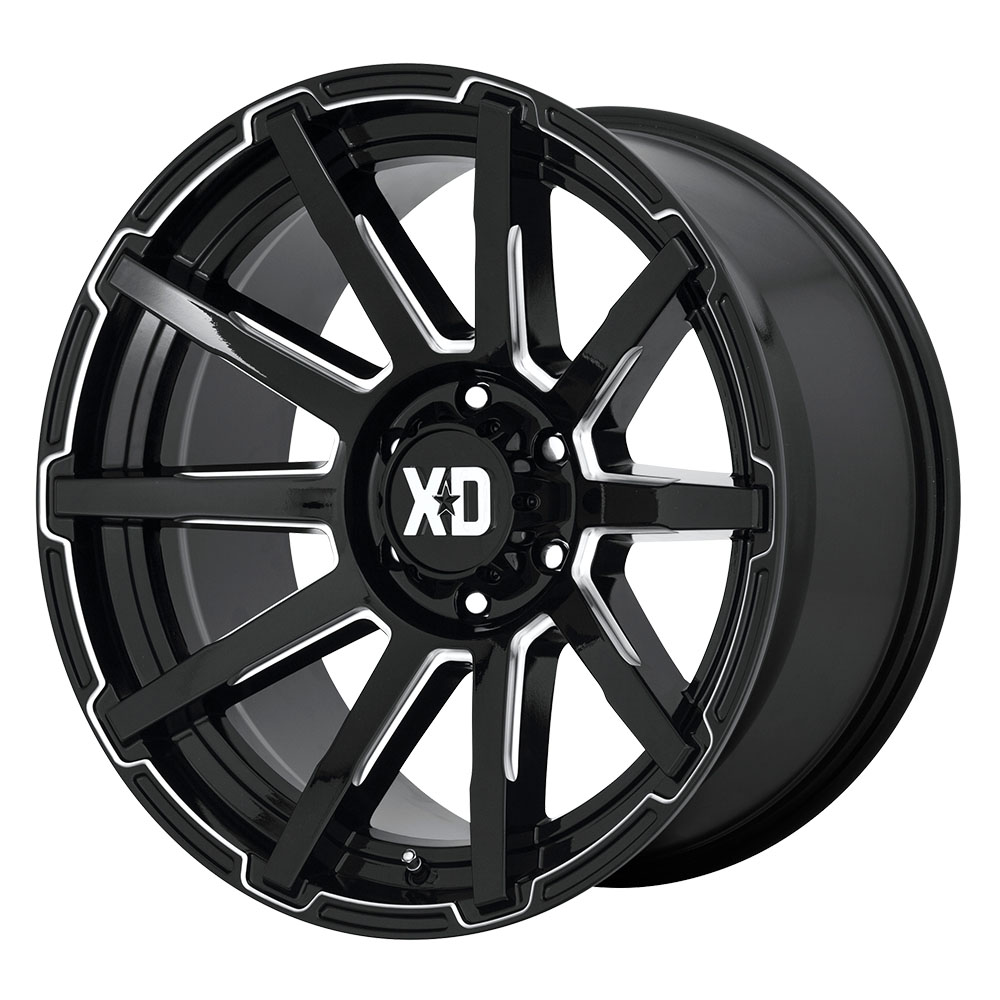 XD Wheels XD847 Outbreak Black / Milled Wheels