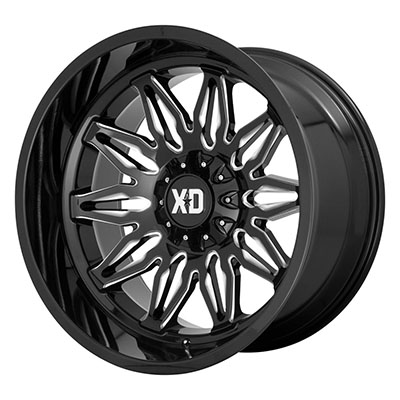 XD XD859 Gunner Black / Milled Wheels