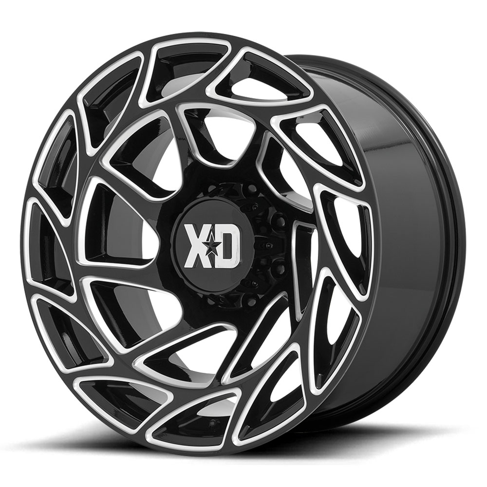 XD Wheels XD860 Onslaught Black / Milled Wheels