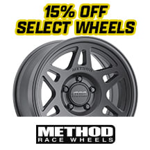 15% Off Select Method Race Wheels