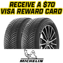 Buy 4 New Michelin Tires And Receive A $70 Visa Reward Card