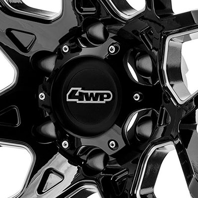 4 Wheel Parts Factory S-Series, 8 Lug Center Cap - Gloss Black - 80188A02