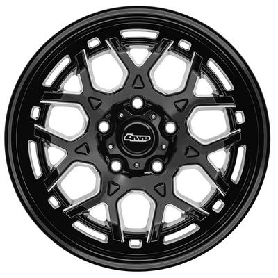 4 Wheel Parts Factory S-Series Wheel, 17x9 With 5 On 5 Bolt Pattern - Black Milled - 8018-797350