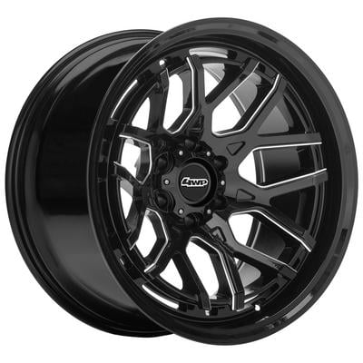 Factory S-Series Wheel, 20x10 with 8 on 170 Bolt Pattern - Black Milled - 4 Wheel Parts 8018-217045