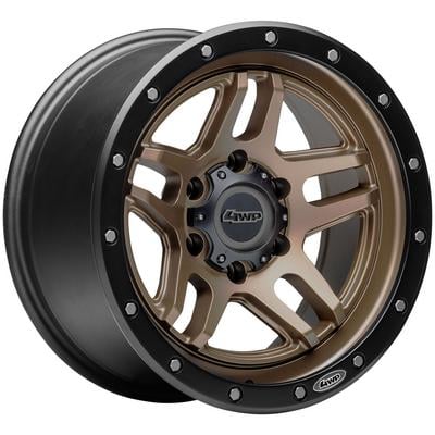 Factory T-Series Wheel, 17x8.5 with 6 on 5.5 Bolt Pattern - Bronze / Black - 4 Wheel Parts 9514-7858347