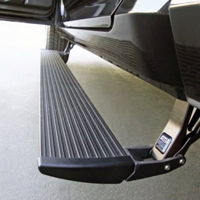 AMP Research PowerStep Cab Length Running Boards (Black) - 75138-01A-B
