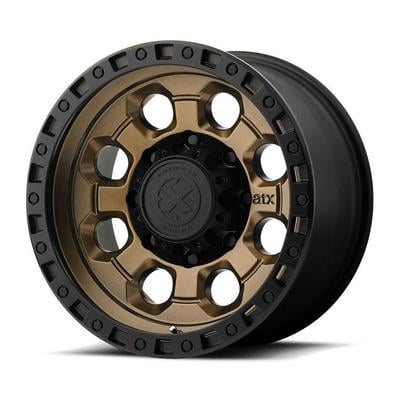 ATX AX201 Wheel, 18x9 With 5 On 5 Bolt Pattern - Matte Bronze With Black - AX20189050635