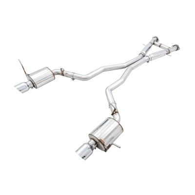 AWE Touring Edition Exhaust With Chrome Silver Tips - 3015-32123