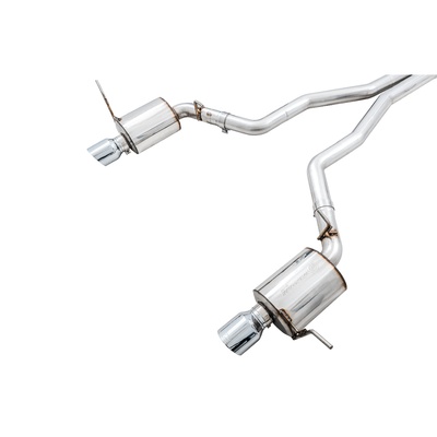 AWE Touring Edition Exhaust With Chrome Silver Tips - 3015-32123
