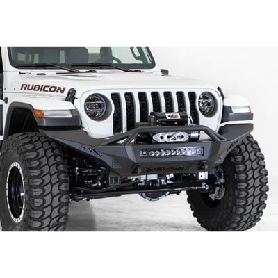 Addictive Desert Designs Stealth Fighter Front Bumper With Top Hoop And Winch Mount - F961692080103